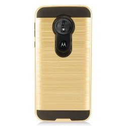 Moto G6 Play / Moto G6 Forge (MOTO G Play 6th Gen) Armor Hybrid Case (Gold)